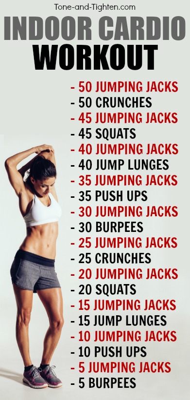 Minute Indoor Cardio Workout Hello Healthy