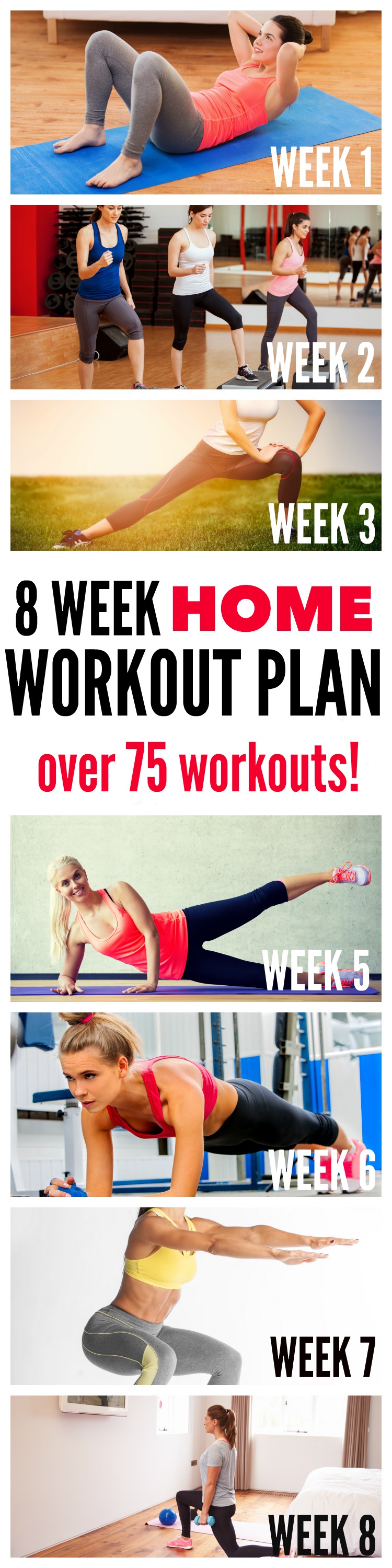 15 Minute 8 week workout plan to lose weight for Beginner