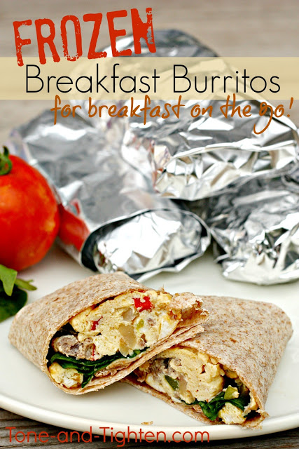 Frozen Healthy Breakfast Burritos Recipe