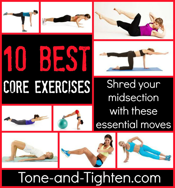 Top 10 Best Core Exercises | Tone and Tighten