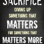 Fitness Motivation: Sacrifice
