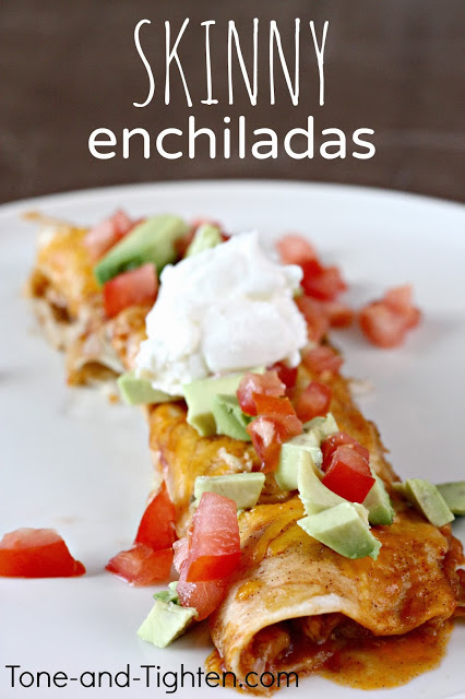 Slow Cooker Skinny Chicken Enchiladas Recipe