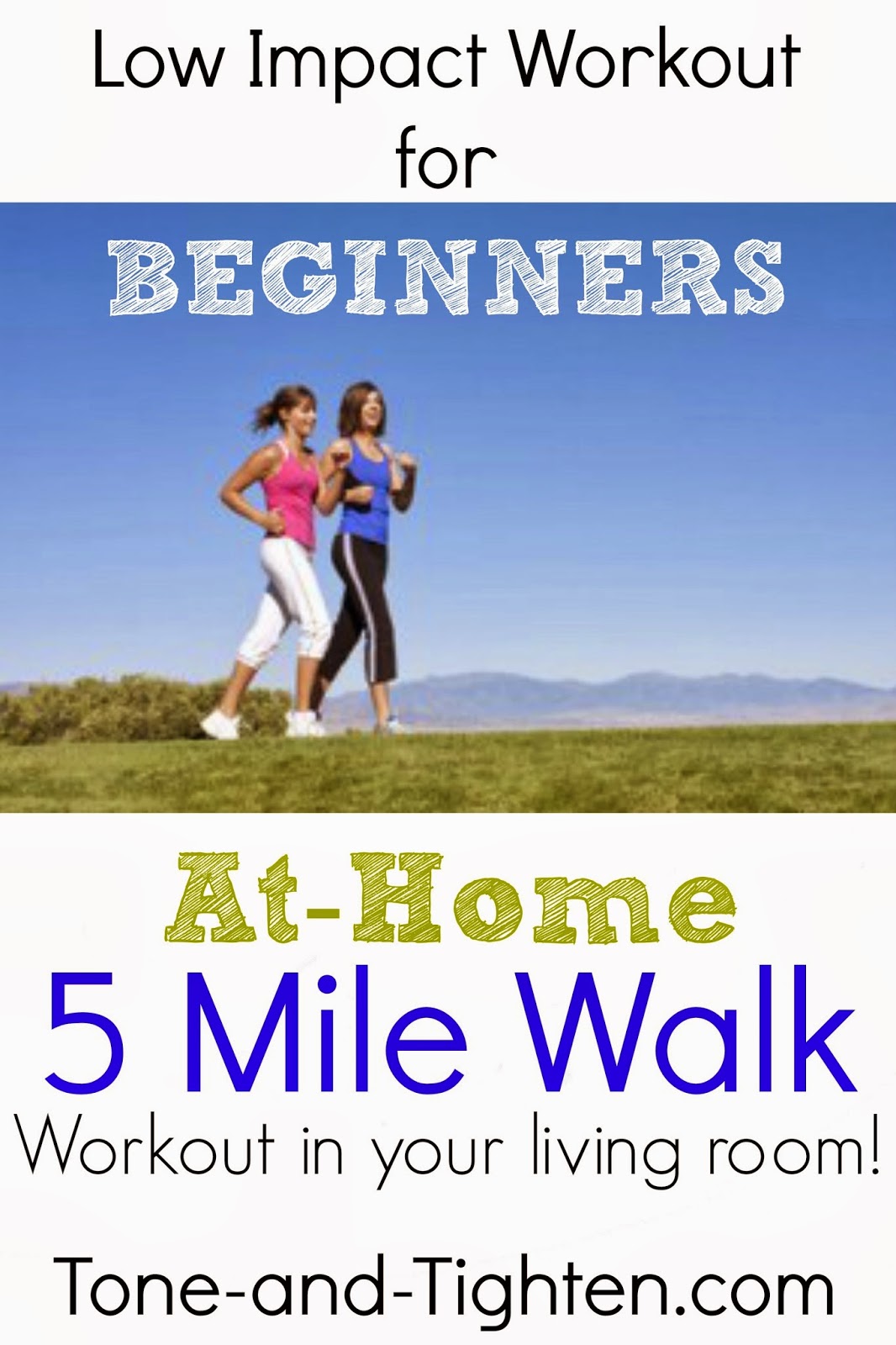 Low Impact Beginner Workout: 5 Mile Walk At Home Workout
