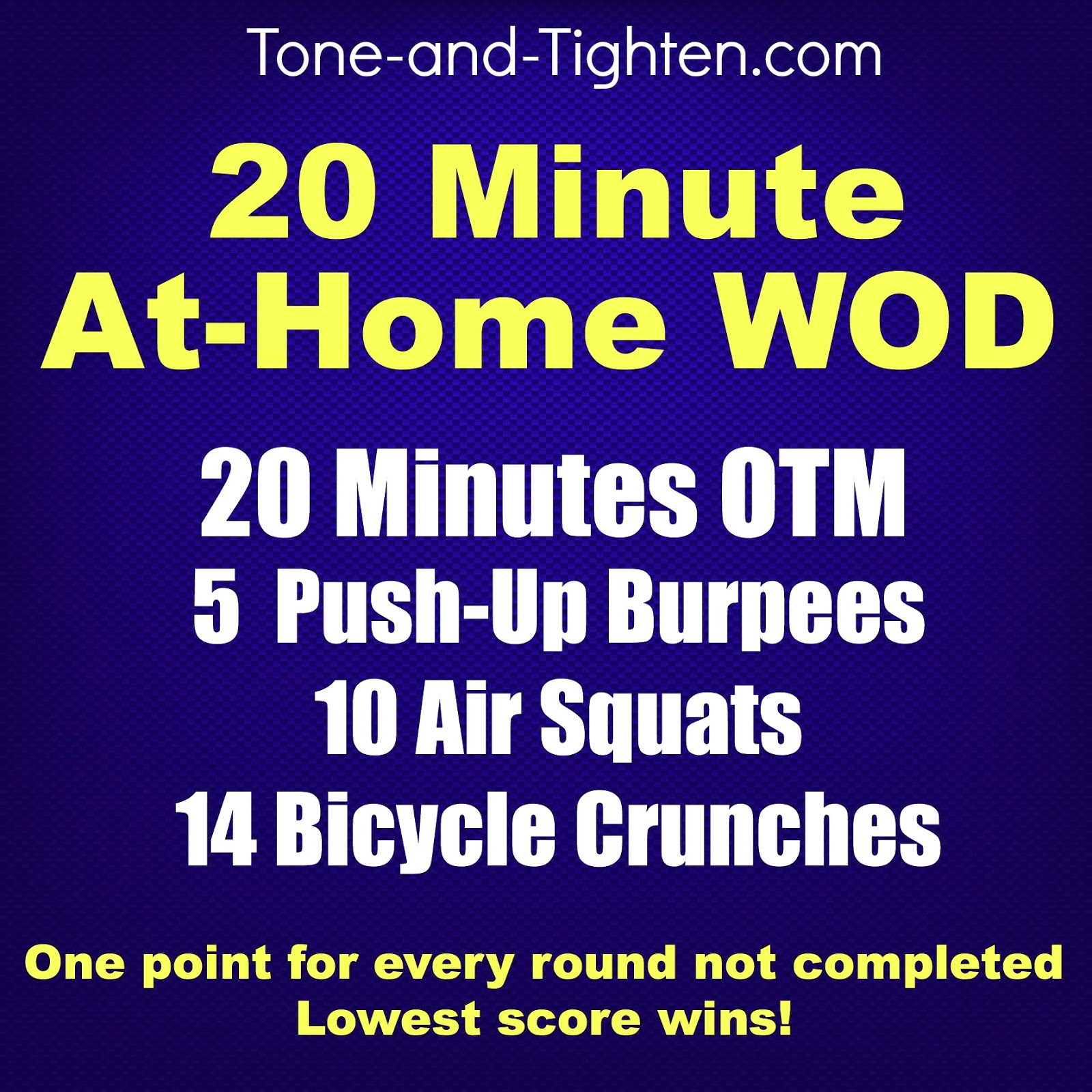 20 Minute At-Home WOD