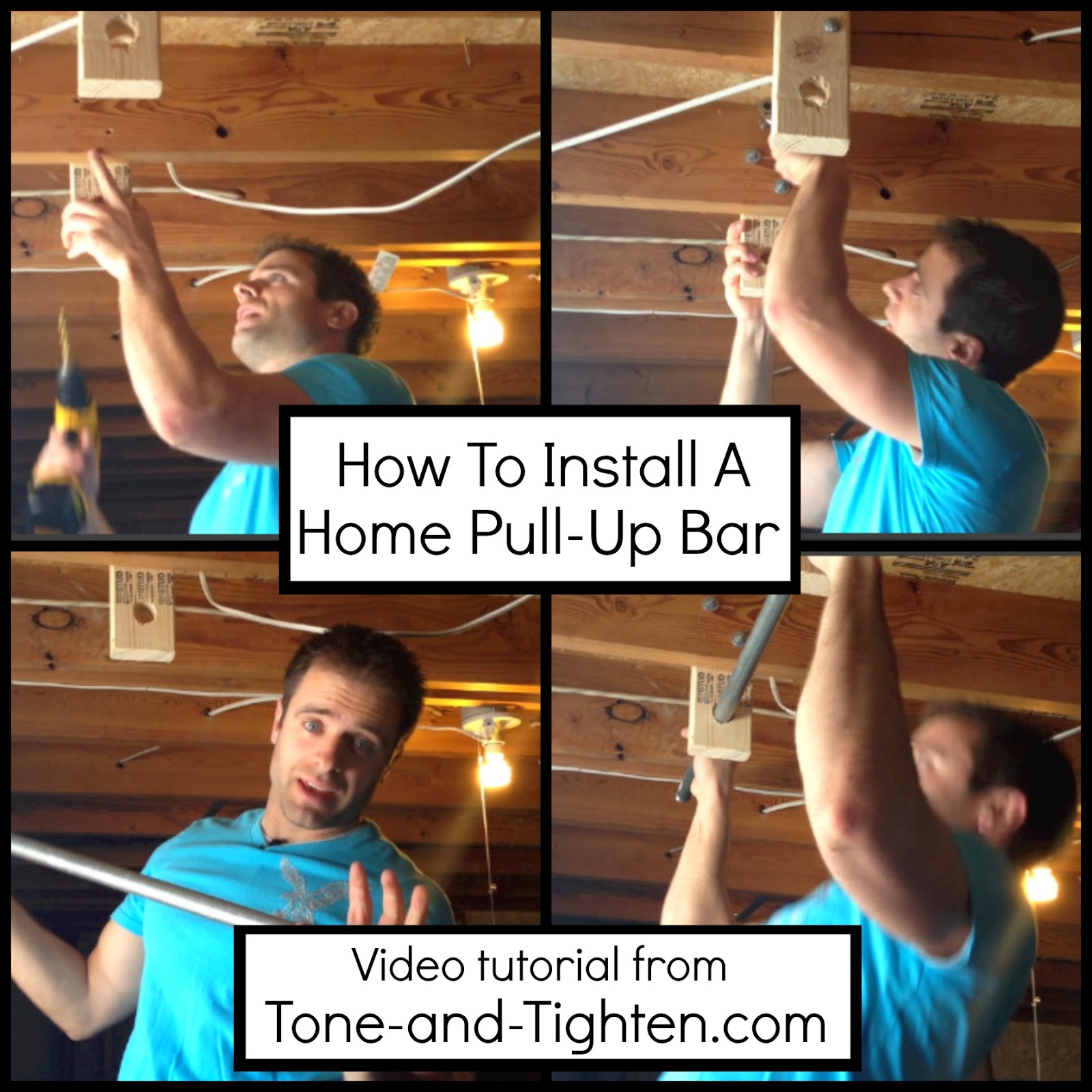 how to install pull up bar at home