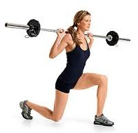 barbell lunge