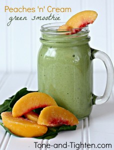 peaches 'n' cream green smoothie tone and tighten