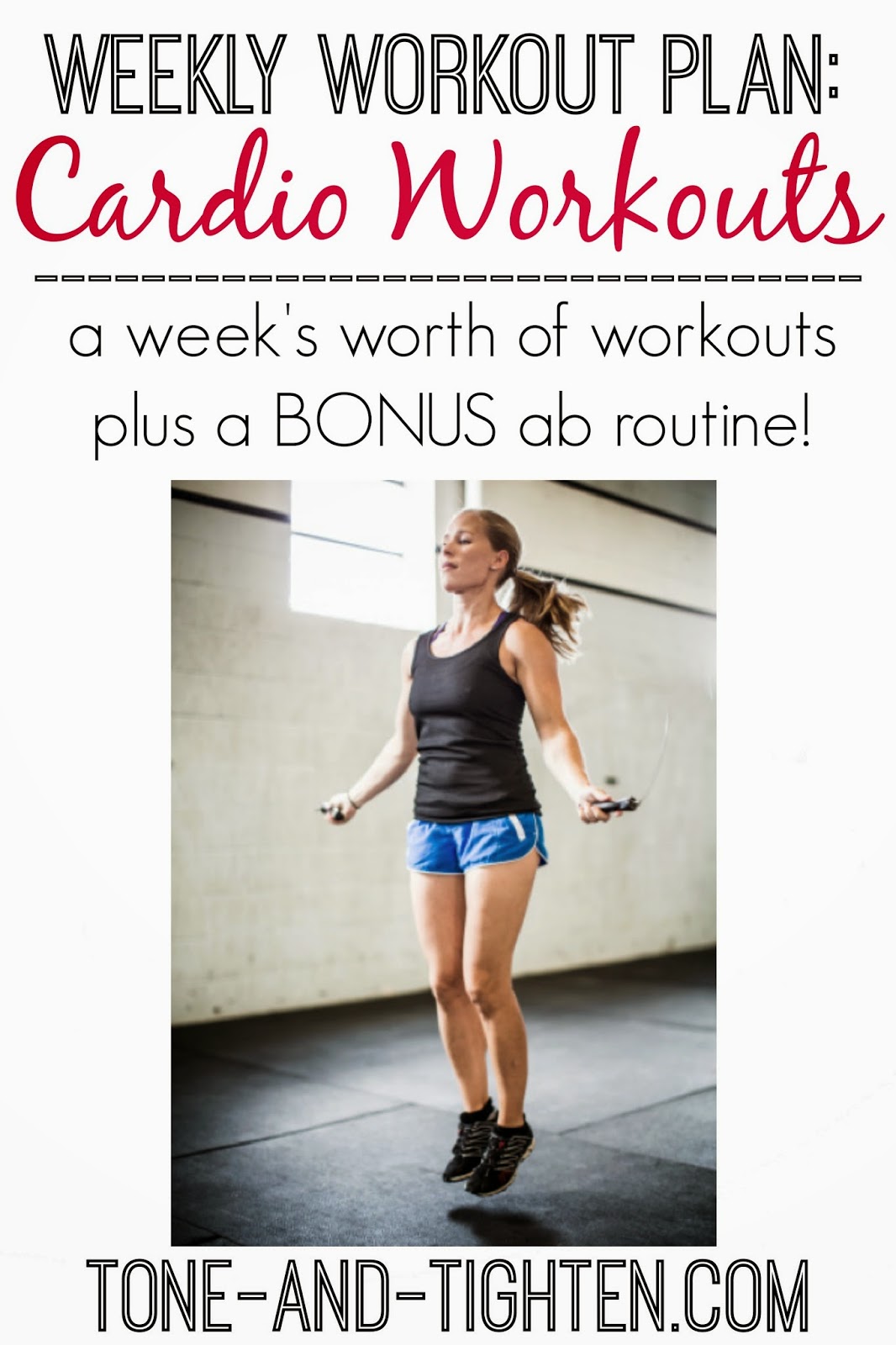 Weekly Workout Plan: Cardio Workouts at Home