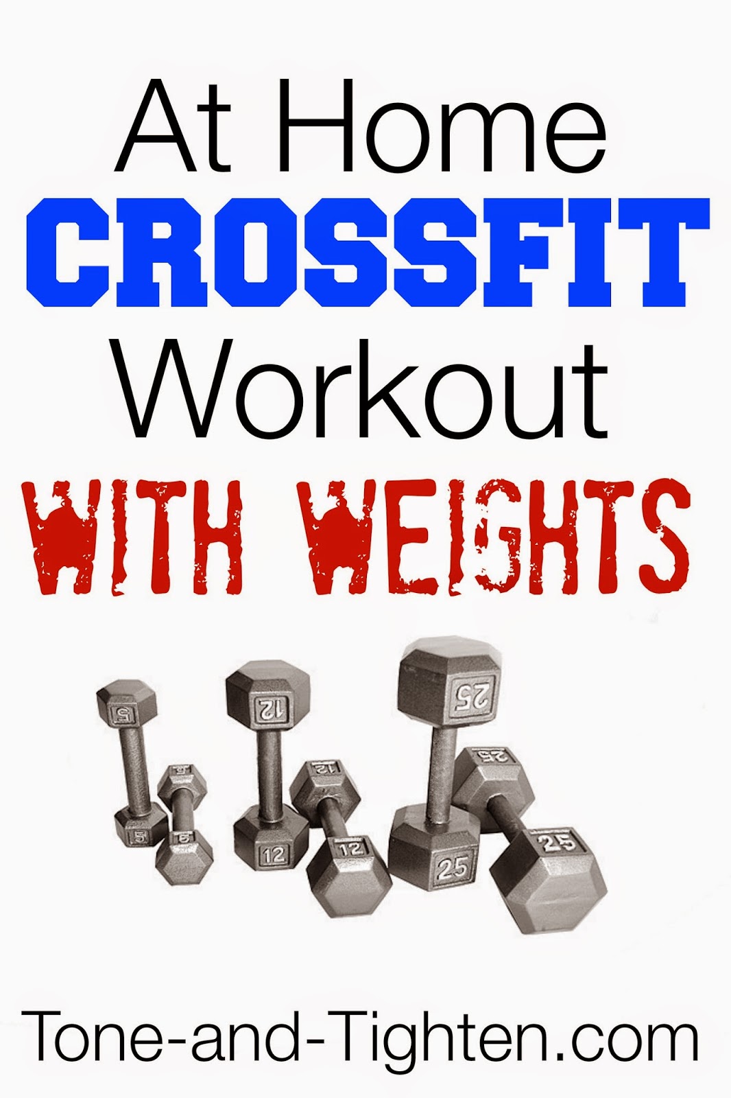 At Home Crossfit Workout with Weights | Tone and Tighten