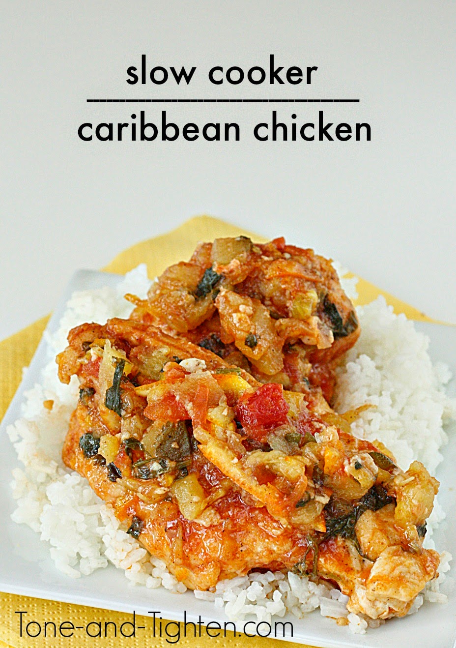 Slow Cooker Healthy Caribbean Chicken Recipe
