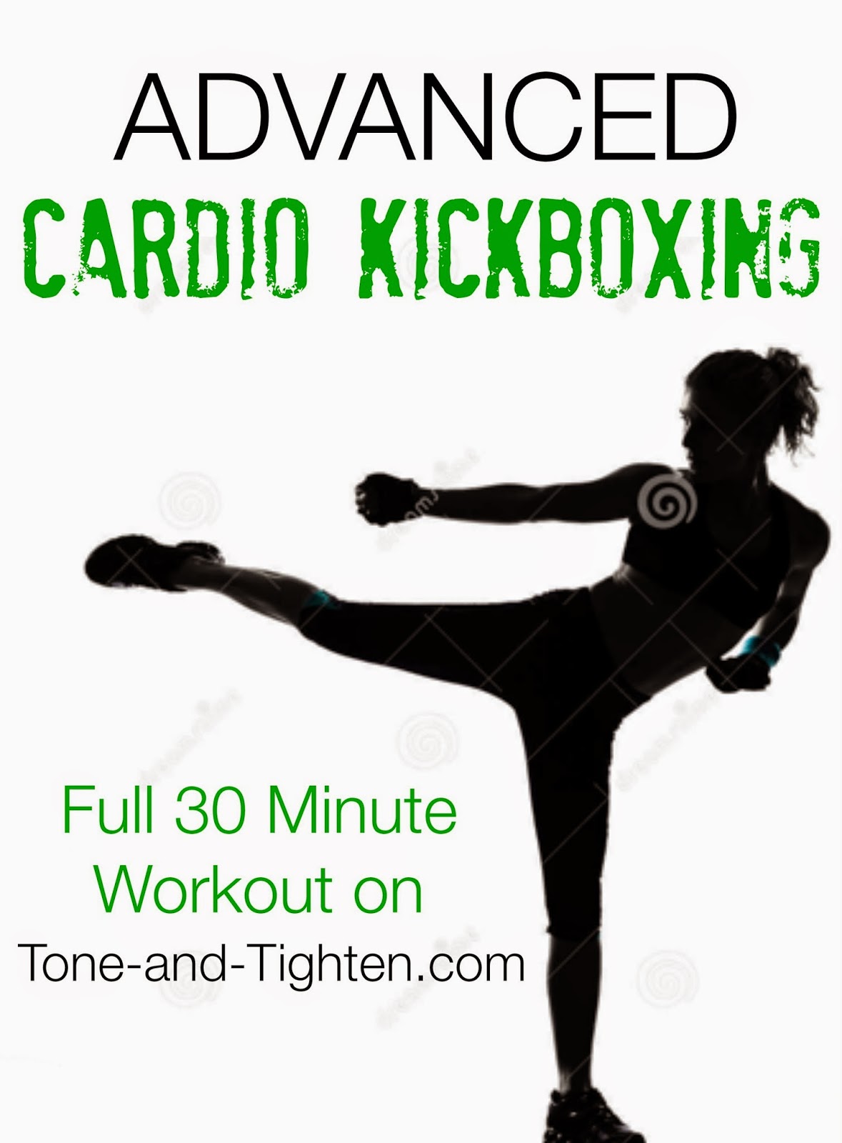 30 Minute Advanced Cardio Kickboxing Video Workout | Tone and Tighten