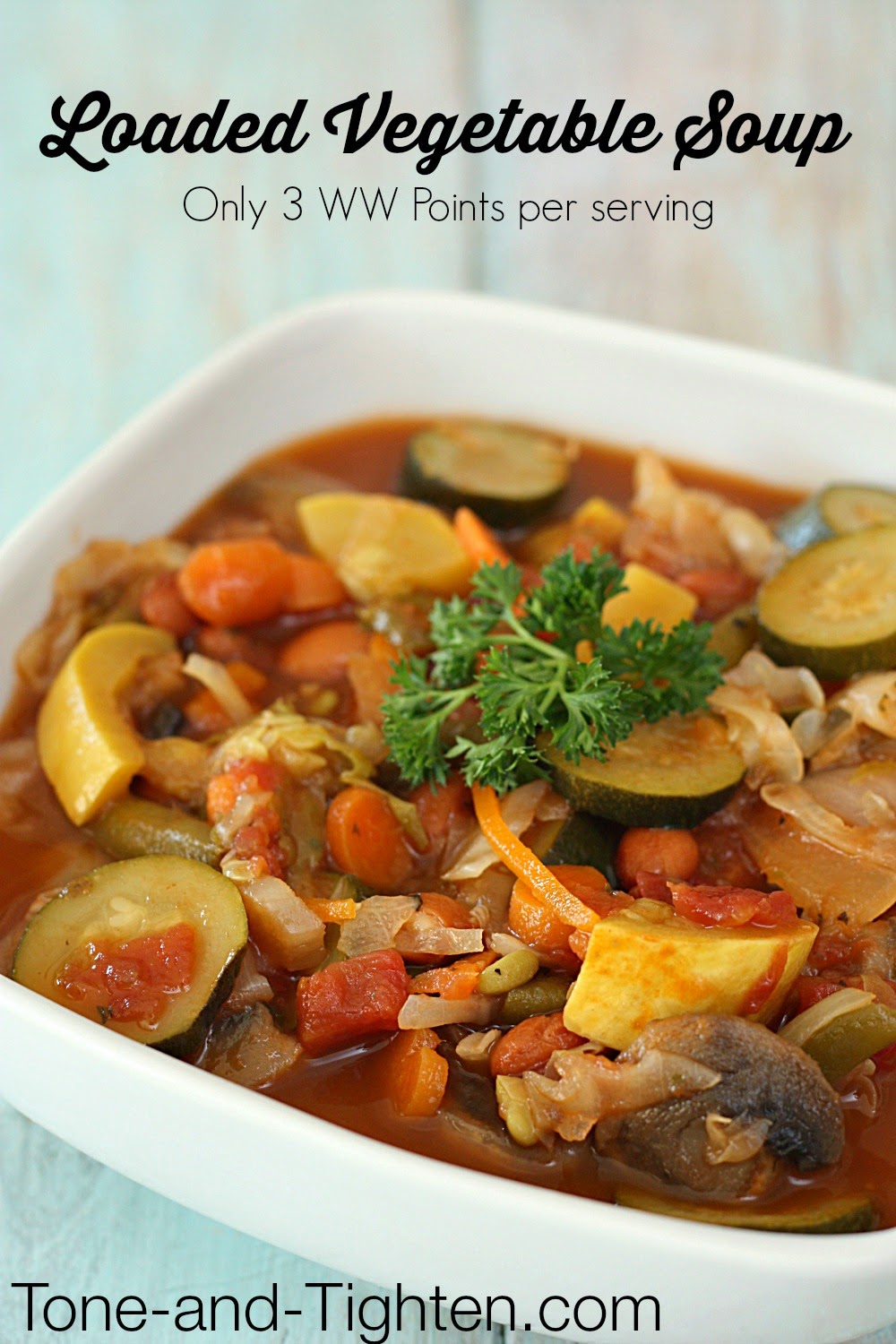 Weight Watchers’ Loaded Vegetable Soup Recipe (full of protein and fiber)