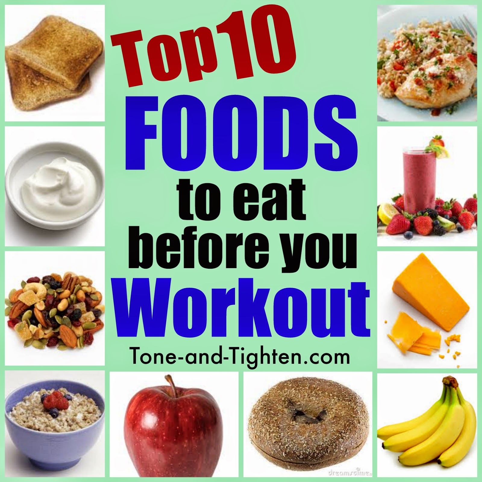 Top Ten Best Foods To Eat Before Working Out – What To Eat Before Your