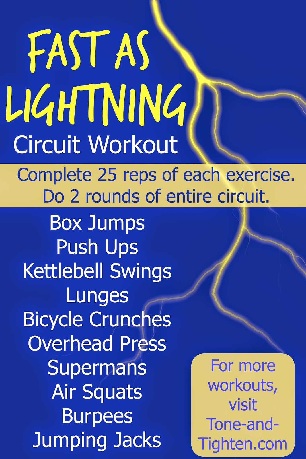 Fast as Lightning Total Body Circuit Workout