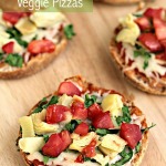 Whole Wheat English Muffin Vegetable Pizza