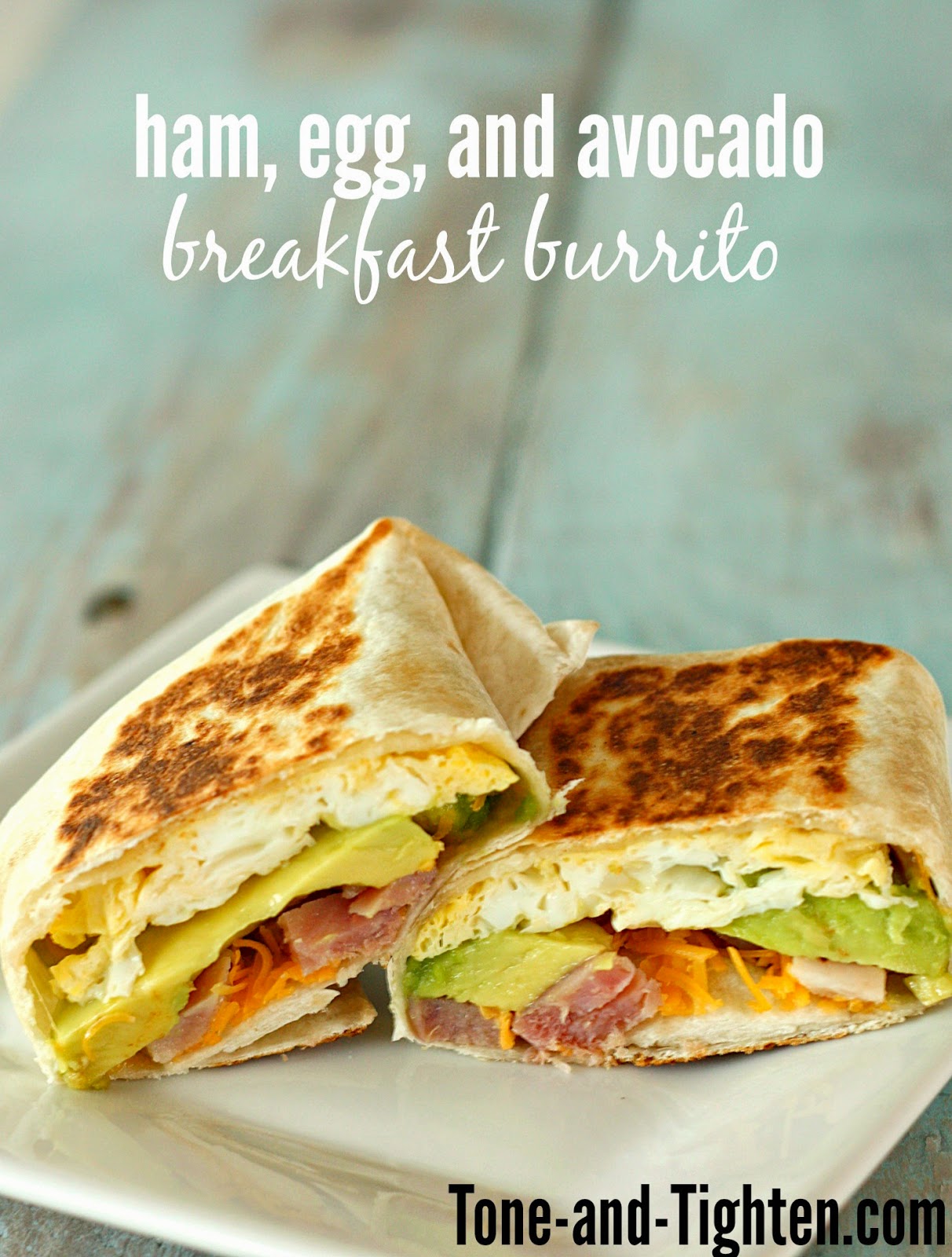 Ham, Egg, and Avocado Breakfast Burrito Recipe