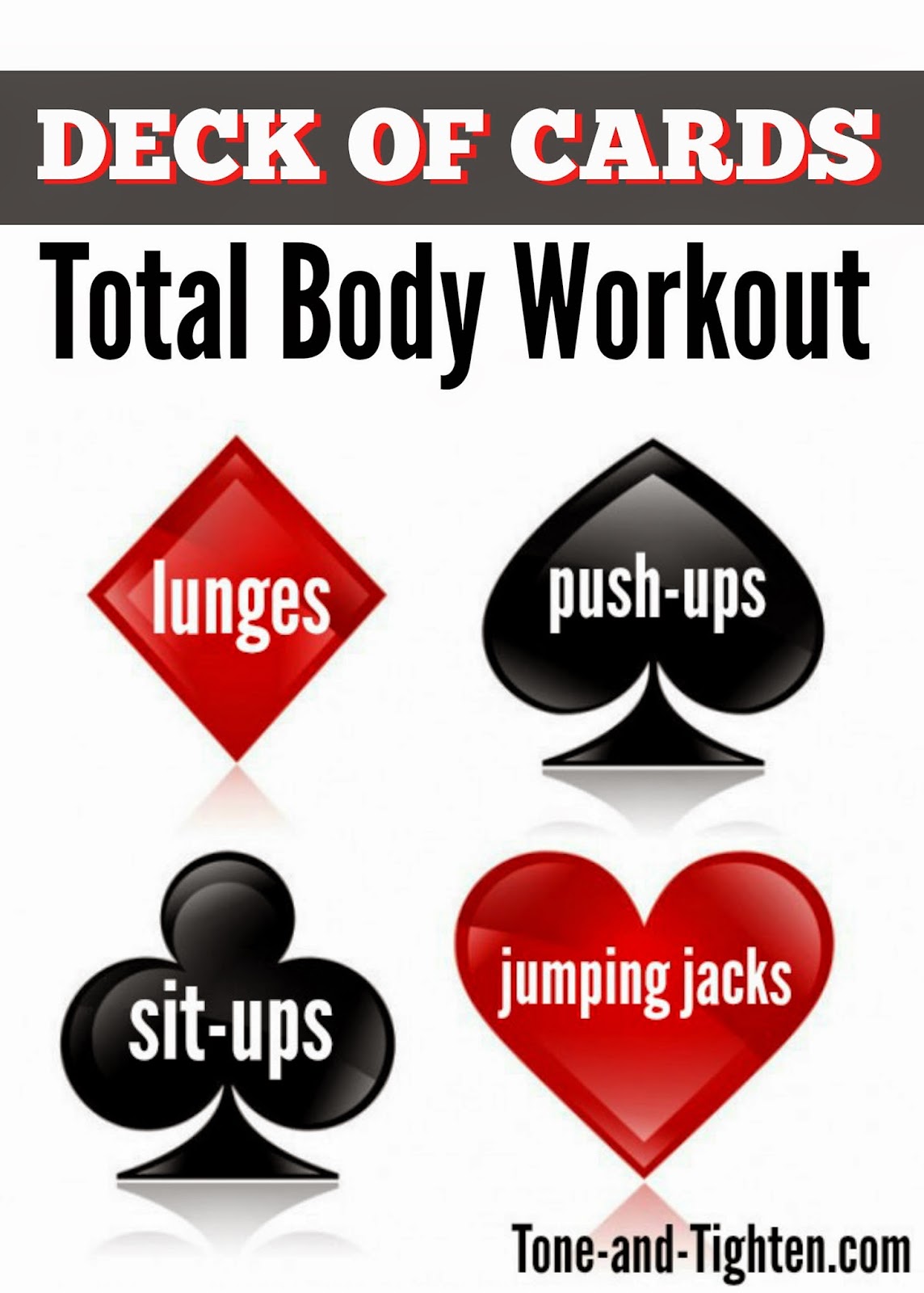 Deck of Cards At Home Total Body Workout