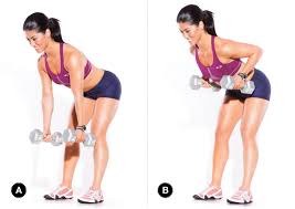 standing bent over row back fat exercise