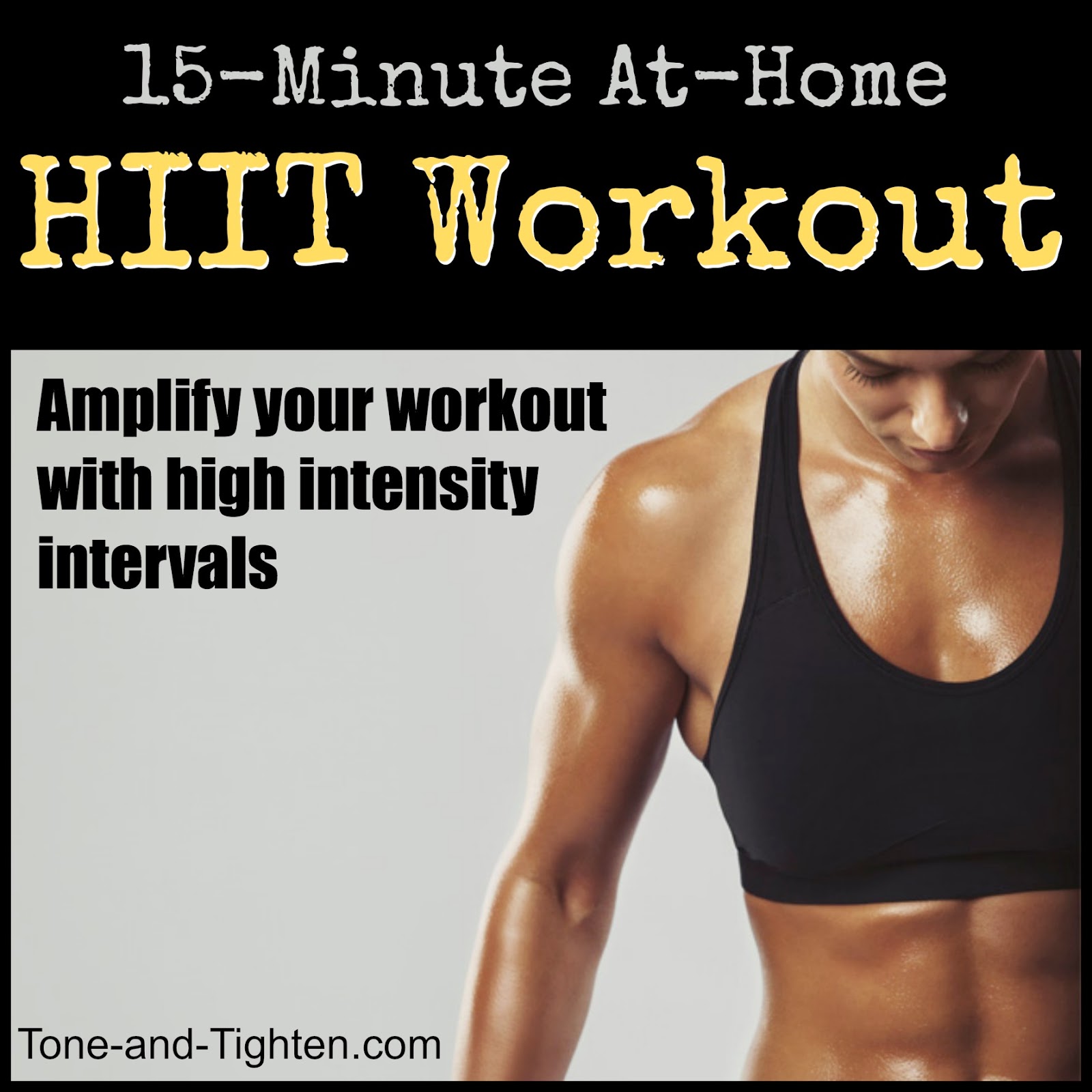 15-Minute At-Home HIIT Workout – High intensity interval training at home