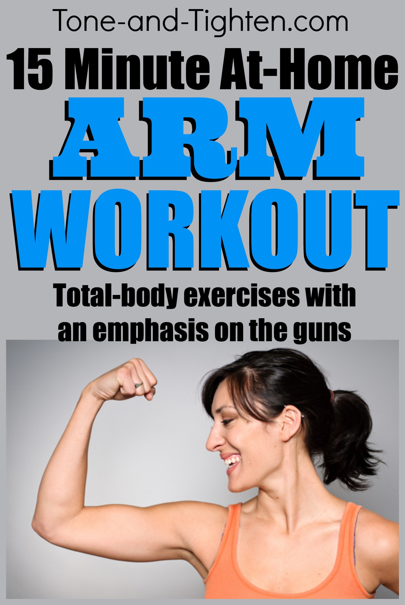 15 Minute At-Home Arm Workout – Total body routine with an upper body focus!