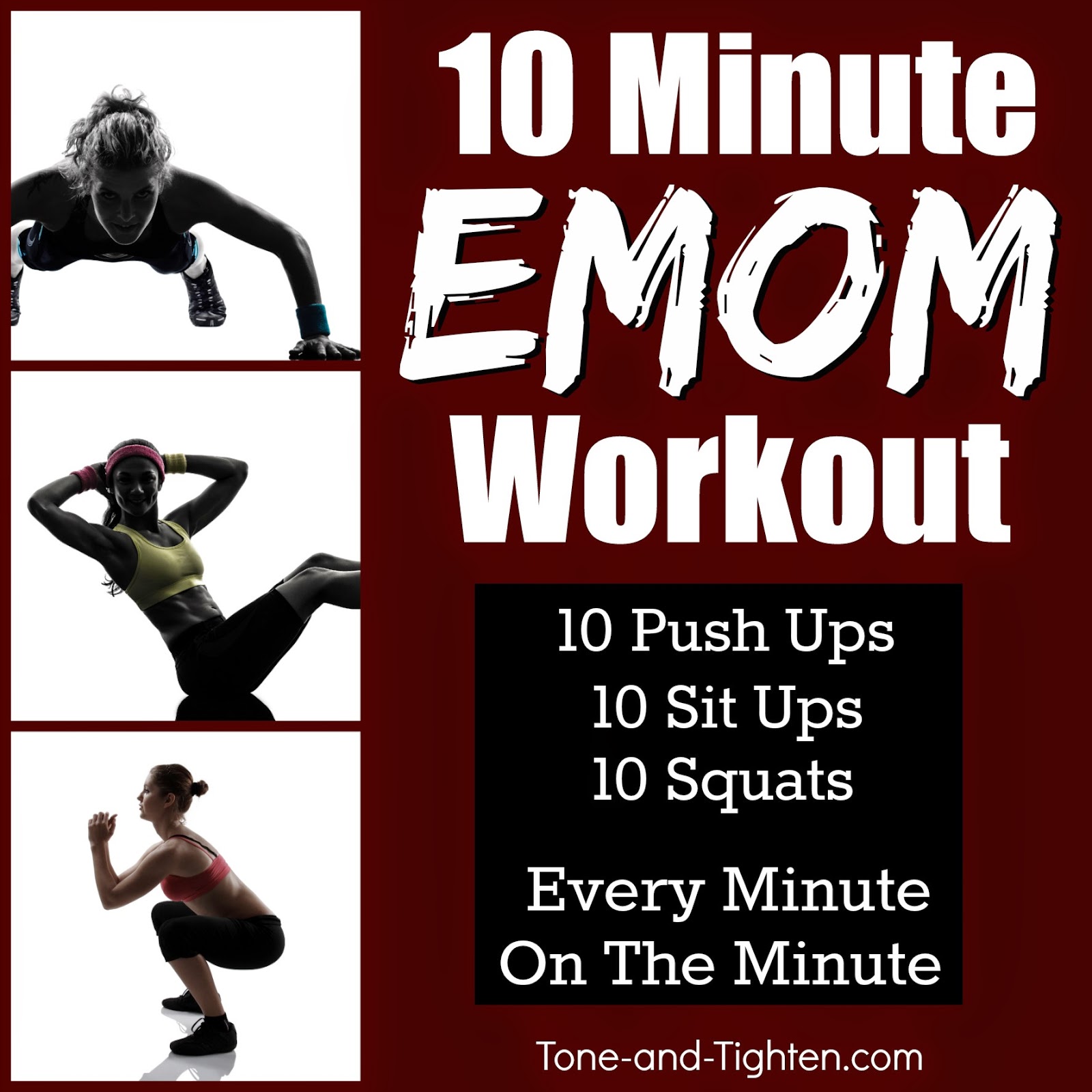 10 minute EMOM workout – Shred it at home with no equipment required!