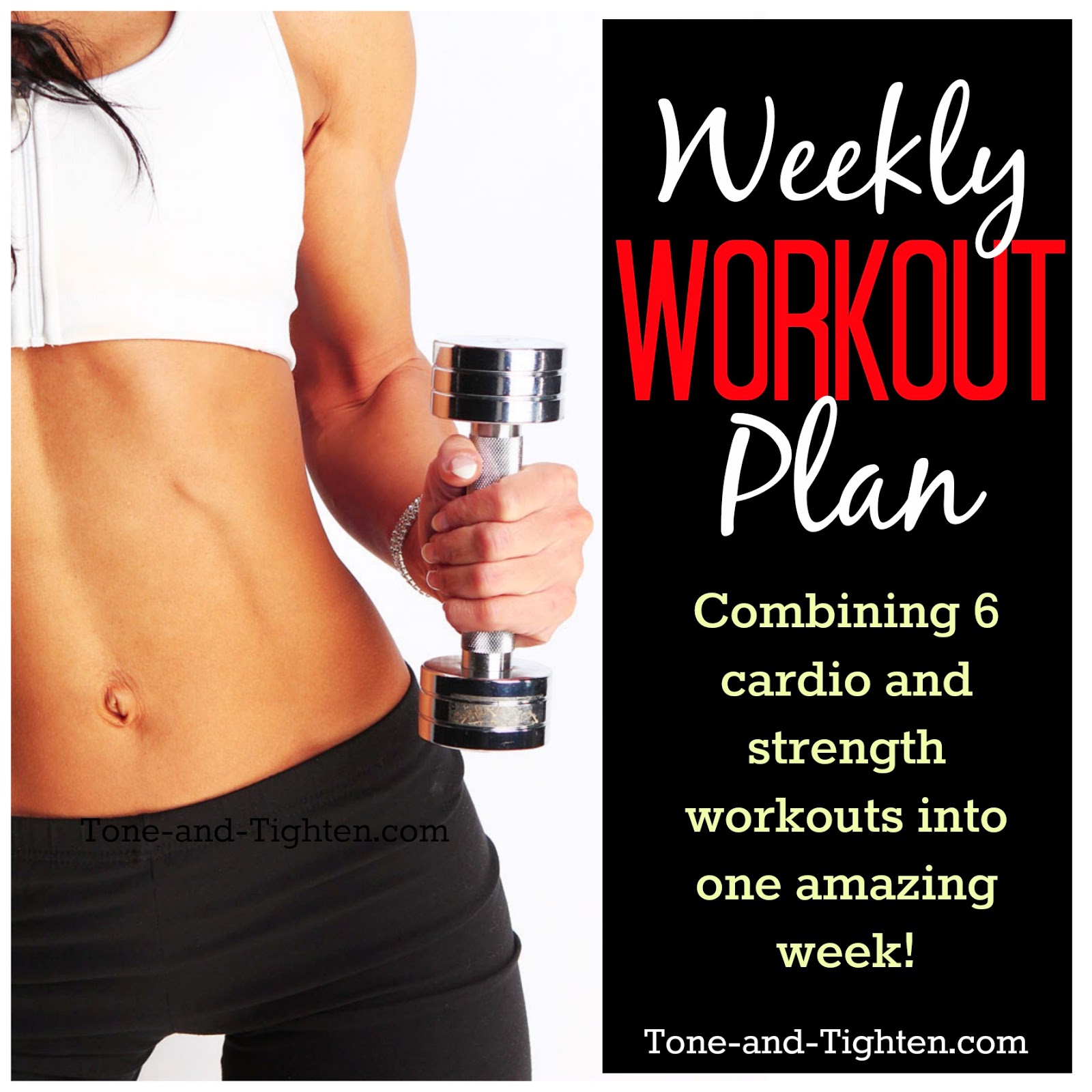 Weekly Workout Plan Cardio And Strength Cross Training 6