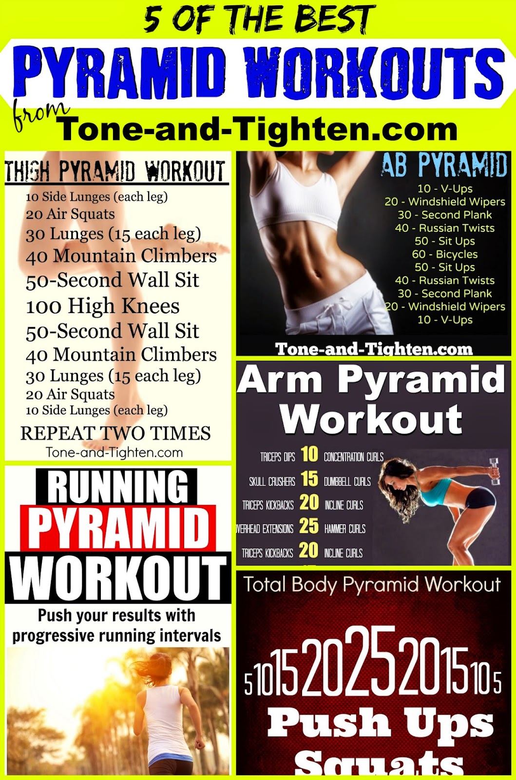 44 15 Minute Pyramid workout at home for ABS