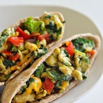 Scrambled Egg and Vegetable Pita Pockets Recipe