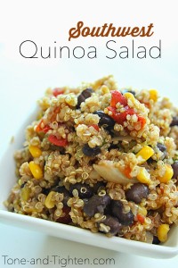 Southwest Quinoa Salad on Tone-and-Tighten