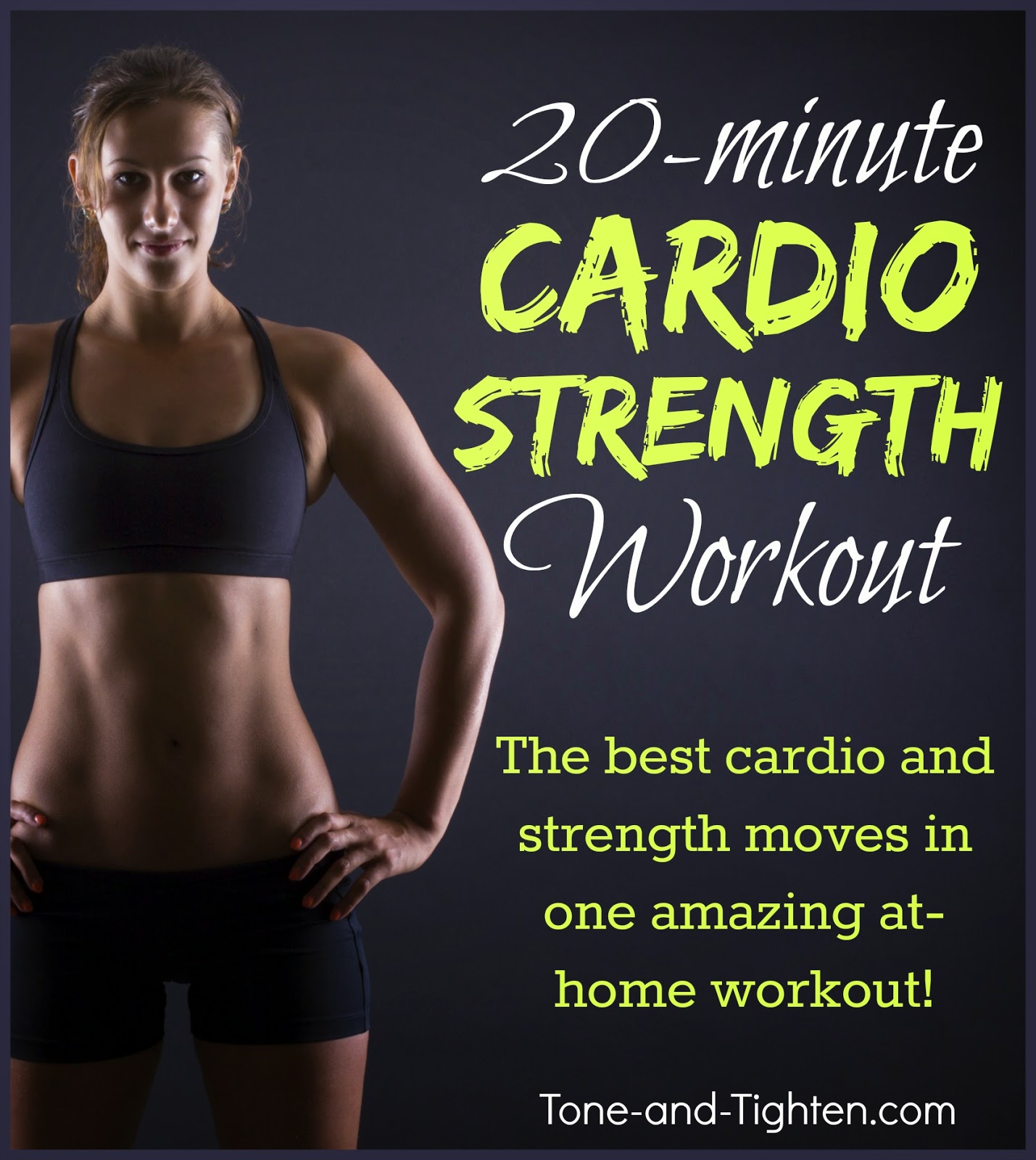 20-Minute At-Home Cardio Strength Workout – My favorite strength moves in cardio mode!