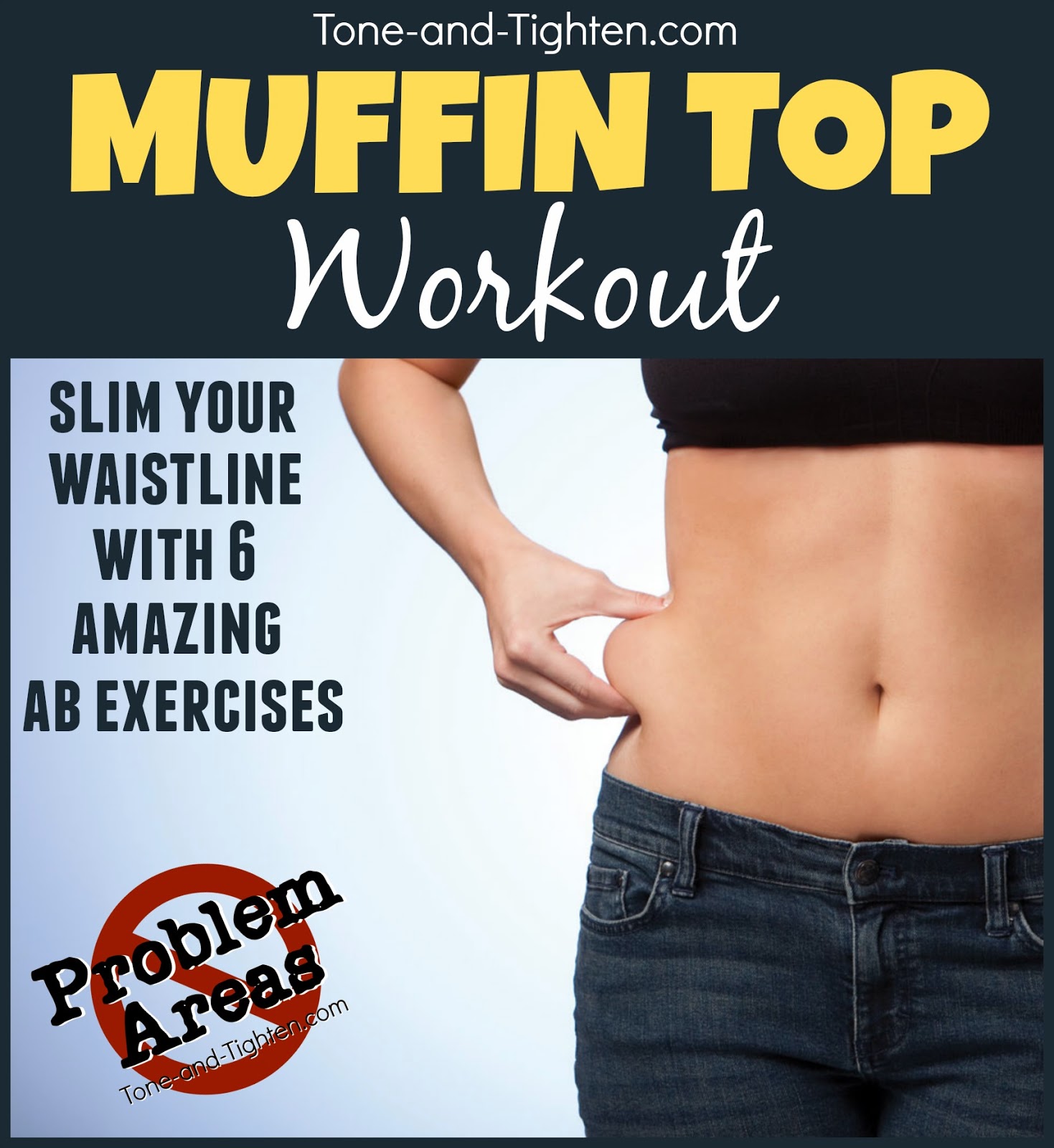 balance elskerinde farve Problem Areas” Series – How to get rid of your muffin top – Lose your muffin  top with this at home workout!