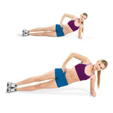 side plank hip lift