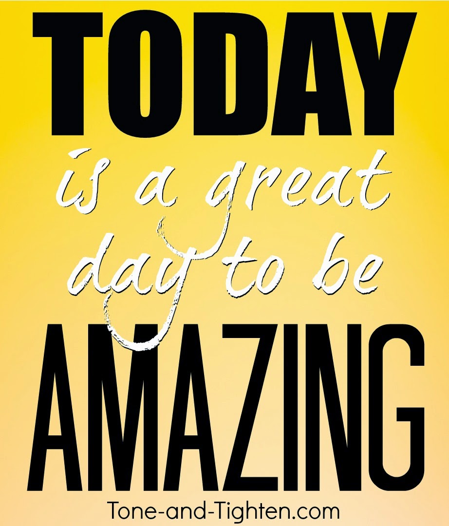 Fitness Motivation – Today is a great day to do something amazing – Gym Inspiration Quote Saying