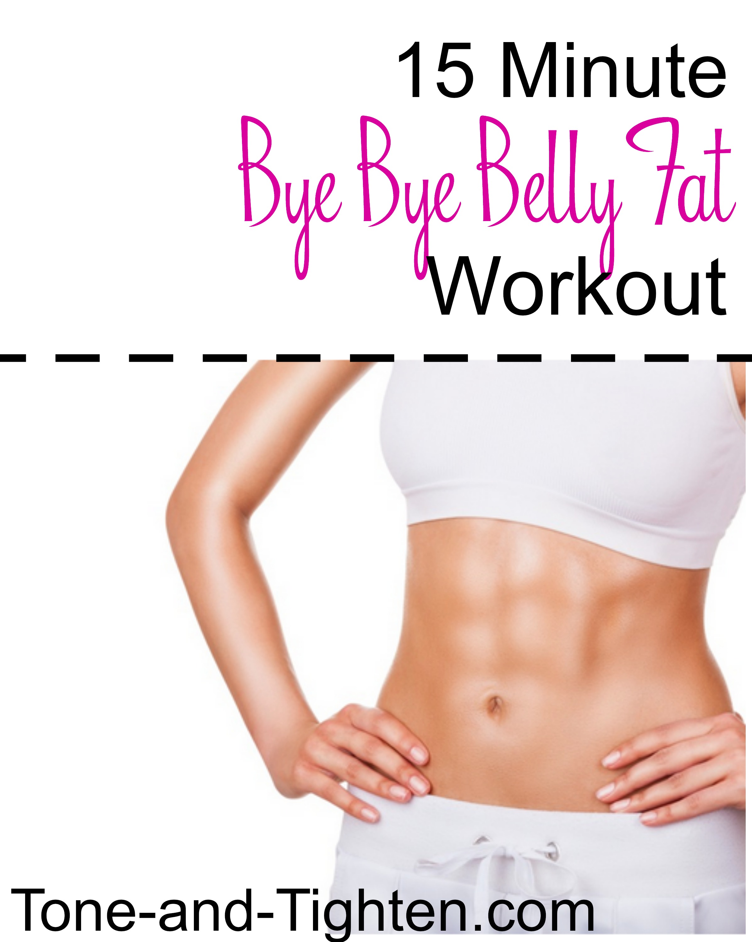 15 Minute No More Belly Fat Cardio Workout