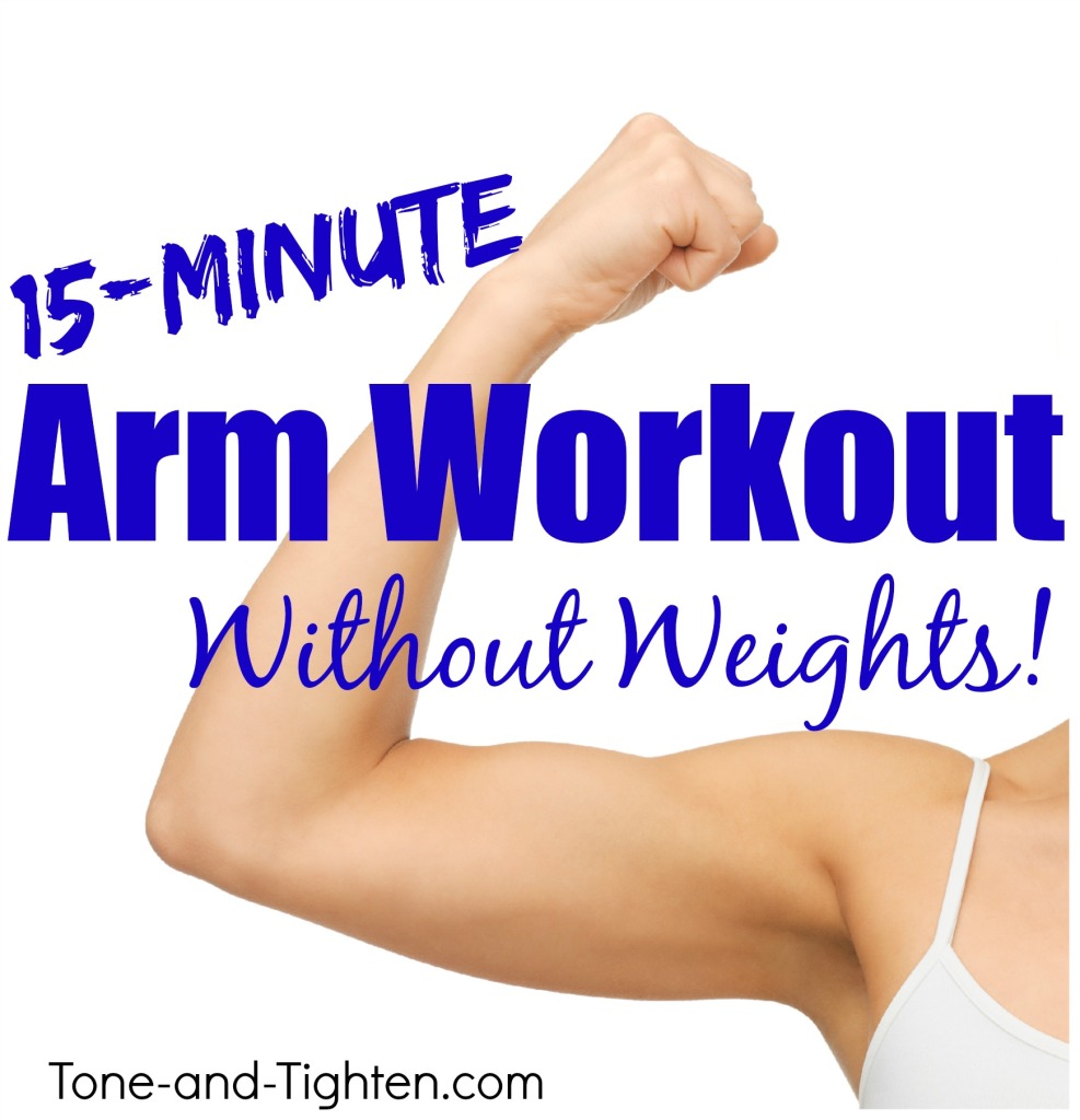 15-Minute At Home Arm Workout Without Weights - No Equipment Needed!