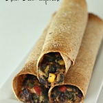 Baked Tex-Mex Black Bean Taquitos