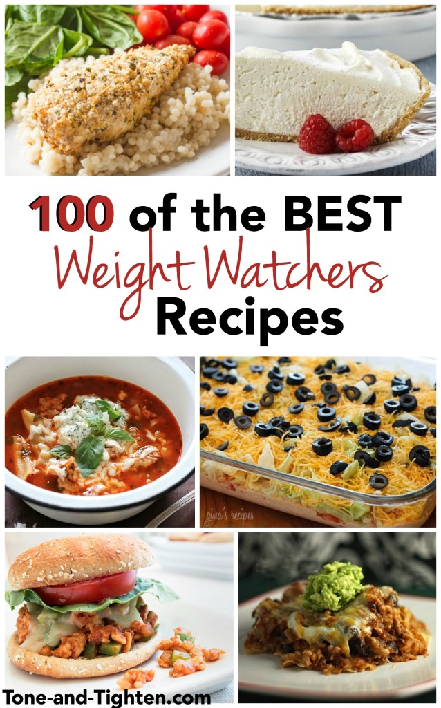 100 of the best Weight Watchers Recipes on Tone-and-Tighten