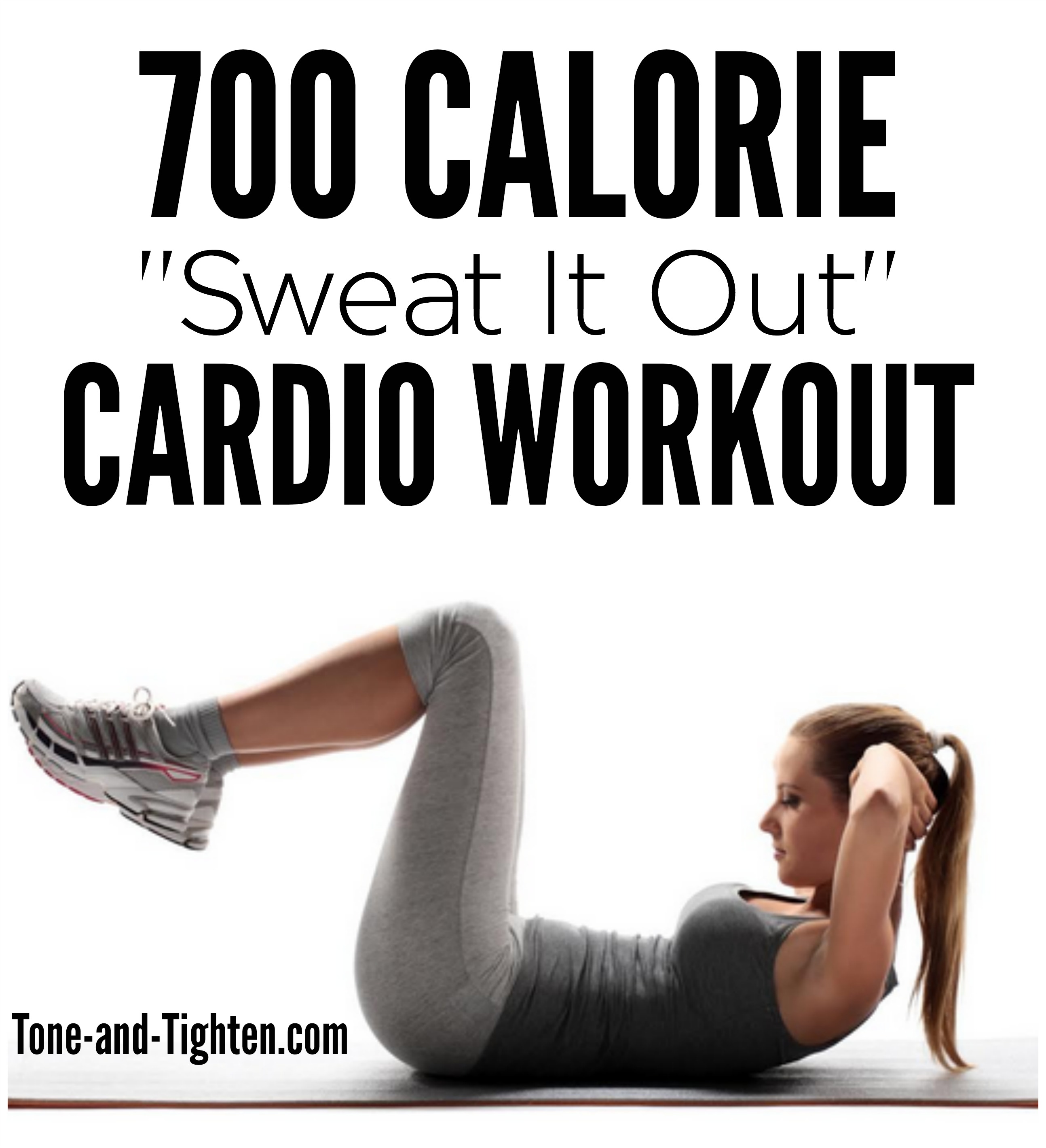 45 Minute Sweat It Out Cardio Workout (burns 700 calories)