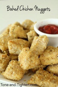 Baked Chicken Nuggets on Tone-and-Tighten