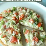 Whole Wheat Pita Chicken Alfredo Pizza