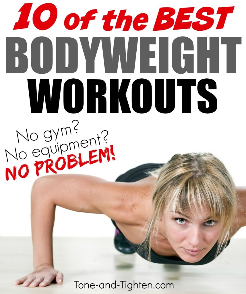 10 of the best bodyweight workouts to tone and tighten your body