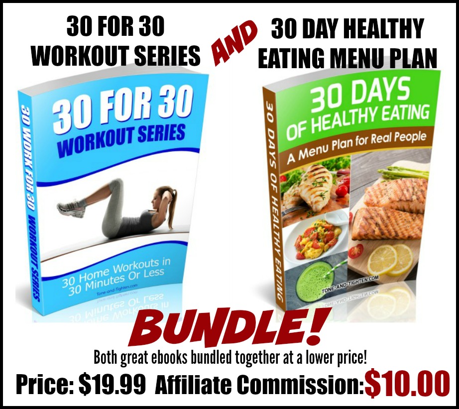 30 For 30 and menu plan bundle affiliate image