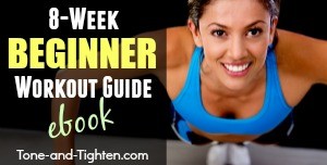 Beginner workout guide ebook sidebar ad