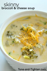 Skinny Broccoli and Cheese Soup