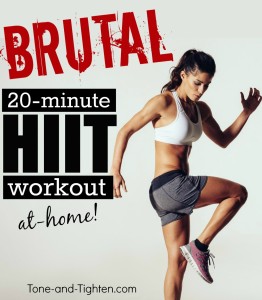 advanced at home hiit interval workout tone and tighten
