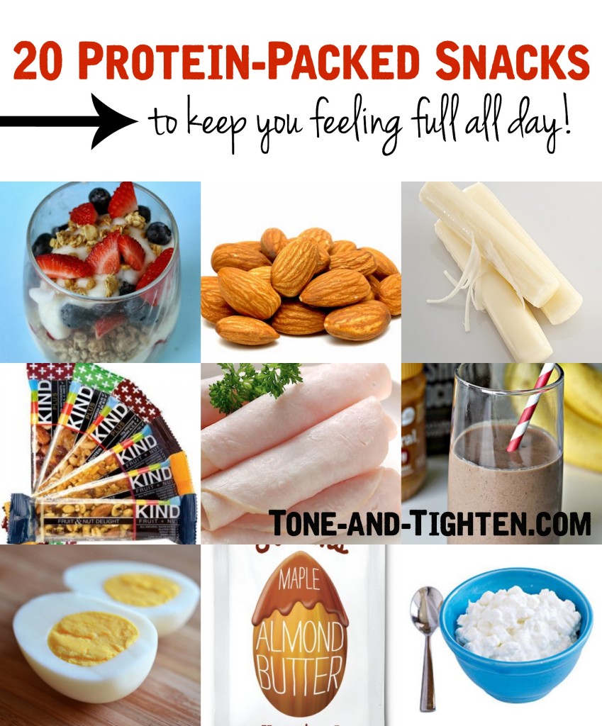 20 High Protein Snacks on Tone-and-Tighten