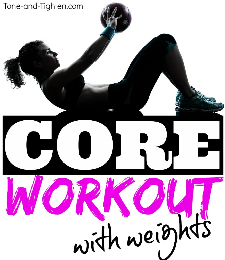 at home core workout with weights tone tighten