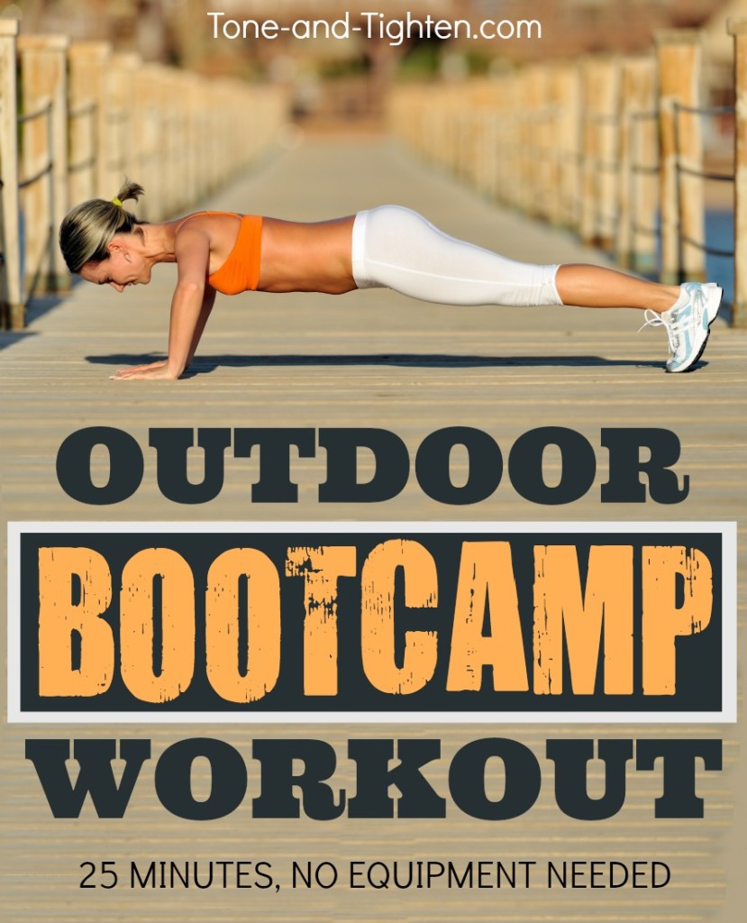 outdoor bootcamp workout tone and tighten