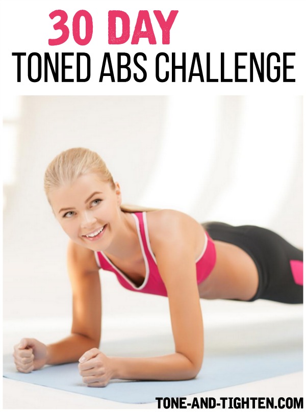 30 Day Abs Challenge on Tone-and-Tighten.com