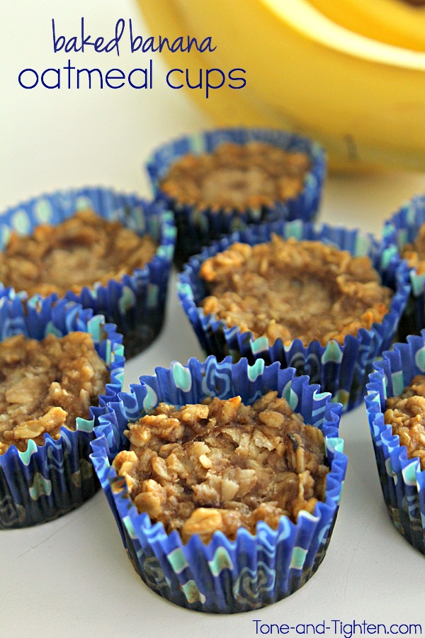Baked Banana Oatmeal Cups on Tone-and-Tighten